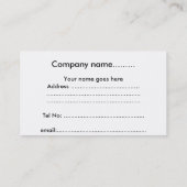 タイムズ・スクエアの名刺 名刺 (裏面)