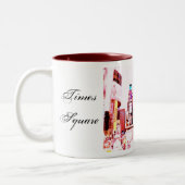 タイムズ・スクエア、ニューヨークシティ ツートーンマグカップ (左)