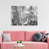 タイムズ、プレートI、1762 キャンバスプリント (インサイチュ (リビング))