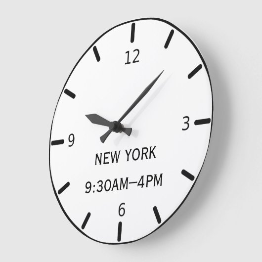 タイムゾーン時計 ラージ壁時計 (傾斜)