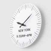 タイムゾーン時計 ラージ壁時計 (傾斜)