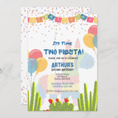 タイムツフィエスタ2ndバースデーピナータ招待状 招待状 (正面/裏面)