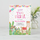 タイムツーフィエスタガールセカンド誕生日招待状 招待状 (スタンド正面)