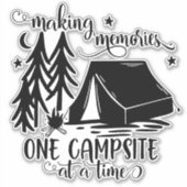 タイムテントで思い出を1つのキャンプ場にする シール (正面)