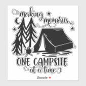 タイムテントで思い出を1つのキャンプ場にする シール (シート)