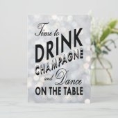 タイムトゥドリンクシャンパンホリデーパーティー招待状 招待状 (スタンド正面)