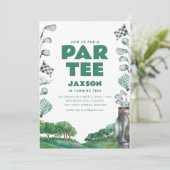タイムトゥパルティーゴルフ誕生日パーティー招待状 招待状 (スタンド正面)