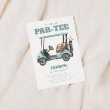 タイムトゥパルティーゴルフ誕生日パーティー招待状