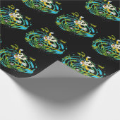 タイムトラベラーキュートスカル ラッピングペーパー (角)