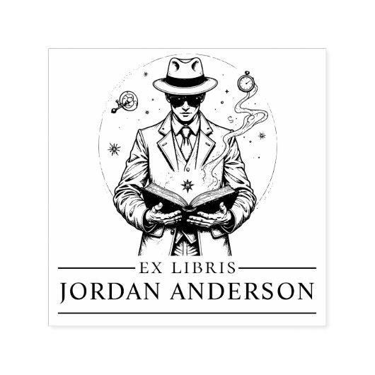 タイムトラベラー探偵本切手 セルフインキングスタンプ (デザイン)