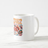 タイムトラベルに対するターキー – おもしろいレトロトルコD コーヒーマグカップ (正面右)