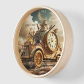 タイムトラベルファンタジー超現実美術 壁時計 (傾斜)