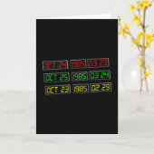 タイムトラベルマシンで80に戻る カード (黄色い花)