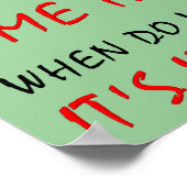 タイムトラベル無関係のポおもしろいスターサイン ポスター (角)