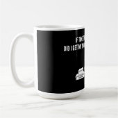 タイムトラベル荷物配送面白い質問 コーヒーマグカップ (左)
