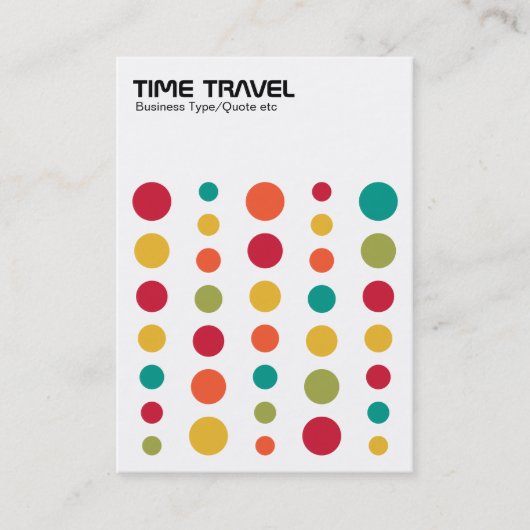 タイムトラベル – カラー02 名刺 (正面)