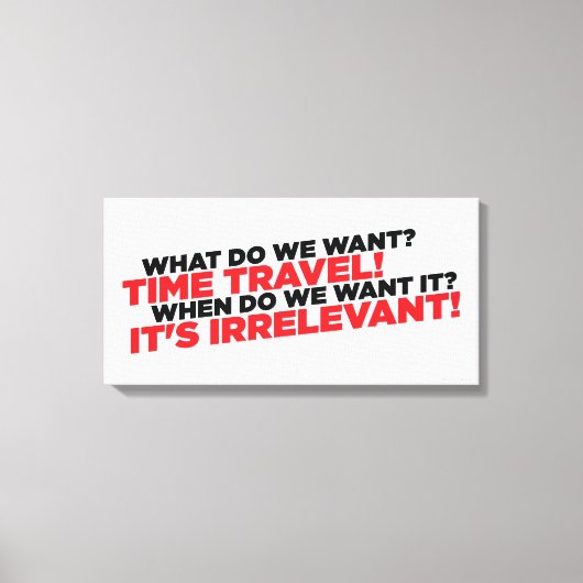 タイムトラベル キャンバスプリント (正面)