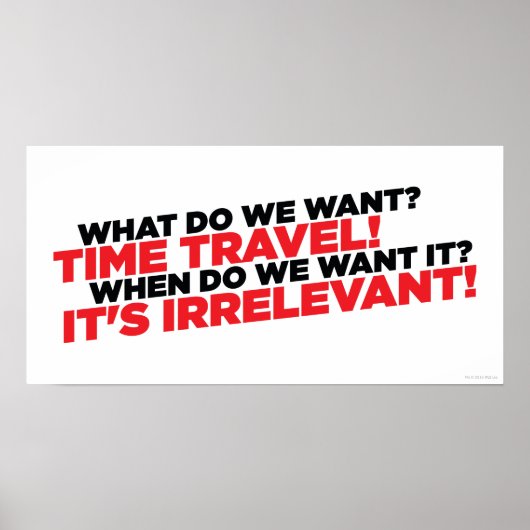 タイムトラベル ポスター (正面)