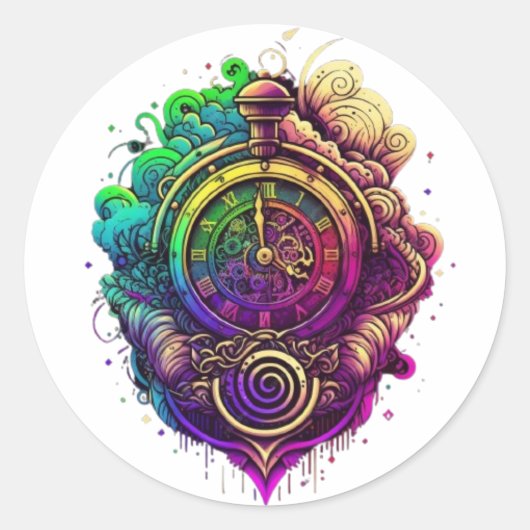 タイムトラベル ラウンドシール (正面)