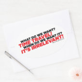 タイムトラベル 楕円形シール (封筒)