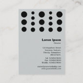 タイムトラベルv1.2 – 濃い赤の白65001d 名刺 (裏面)