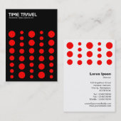 タイムトラベルv1.2 – 黒の赤 名刺 (正面/裏面)