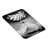 タイムハンドヘルズペンシルスケッチ超現実美術 マグネット (右側)