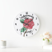 タイムハンド文字の壁時計を取り戻す ラージ壁時計 (ホーム)