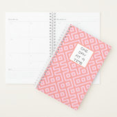 タイムピンクパターンモダンプランナーで1日 プランナー手帳 (ディスプレー)