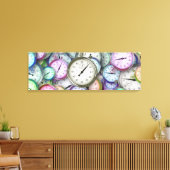 タイムピースをラップしたキャンバス キャンバスプリント (インサイチュ (リビング))