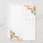 タイムフォーティーバースデーパーティーカボチャ秋フローラ 招待状 (裏面)