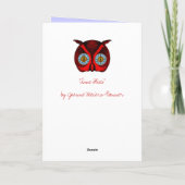 タイムフライクロック誕生日カード カード (裏面)