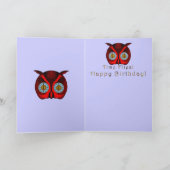 タイムフライクロック誕生日カード カード (内部)