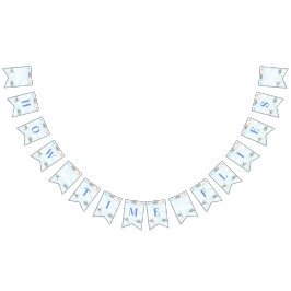 タイムフライトイ飛行機旅行テーマ バンティングフラッグ