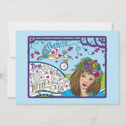 タイムフライト_フラットカード7" x 5" (正面)