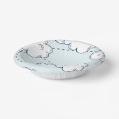 タイムフライフライトクラウド誕生日 ペーパーボウル (傾斜あり)