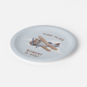 タイムフライヴィンテージトラベルファースト誕生日 ペーパープレート (アングル)