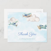 タイムフライ航空おもちゃ飛行機ありがとう ポストカード (正面/裏面)