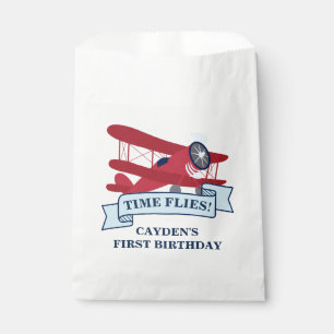 タイムフライ赤飛行機誕生日 フェイバーバッグ