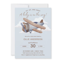 タイムフライ飛行機の赤ちゃんシャワー