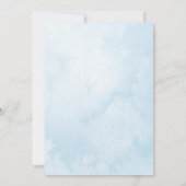 タイムフライ飛行機テディベア誕生日パーティー 招待状 (裏面)