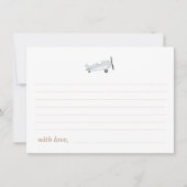 'タイムフライ'飛行機テーマタイムカプセルカード サンキューカード (正面)