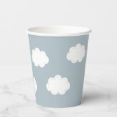 タイムフライ飛行機ブルーボーイ誕生日紙カップ 紙コップ (裏面)