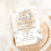 タイムフライ飛行機最初の誕生日パーティー 招待状