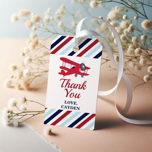 タイムフライ飛行機誕生日 ギフトタグ