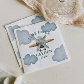 タイムフライ飛行機誕生日 スタンダードカクテルナプキン