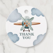 タイムフライ飛行機誕生日 フェイバータグ (正面)