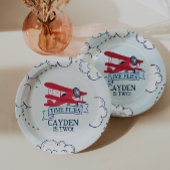 タイムフライ飛行機誕生日 ペーパープレート