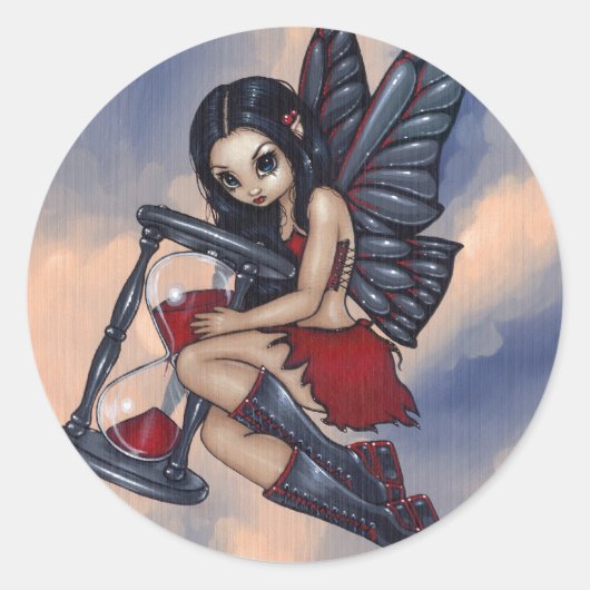 「タイムフライ」ステッカー ラウンドシール (正面)