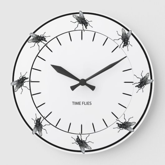 タイムフライ ラージ壁時計 (正面)